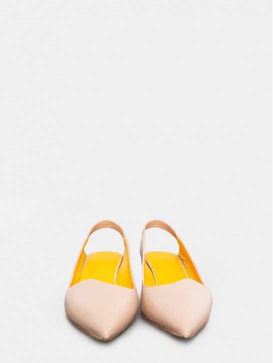 mara bini Sandalo slingback in pelle