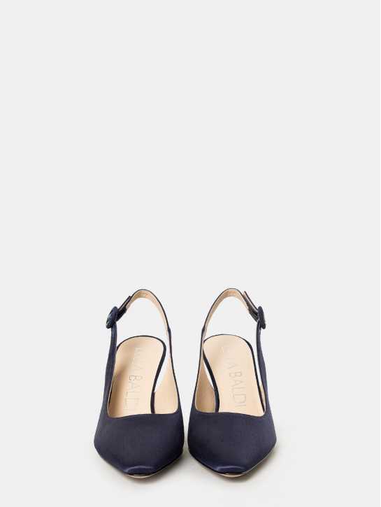 LELLA BALDI Sandalo slingback in raso