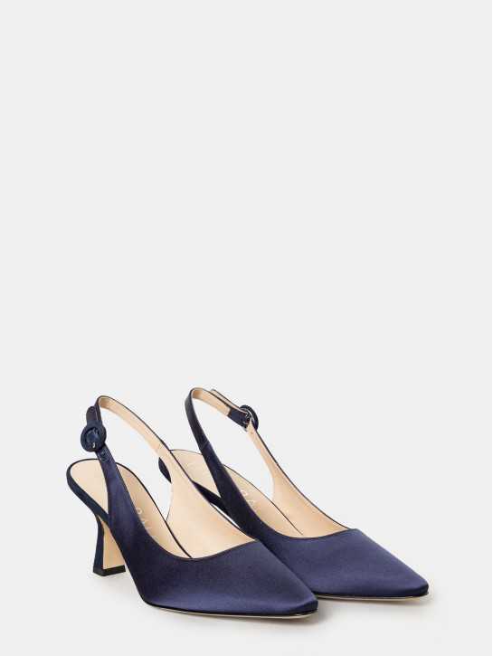 LELLA BALDI Sandalo slingback in raso