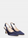 LELLA BALDI Sandalo slingback in raso