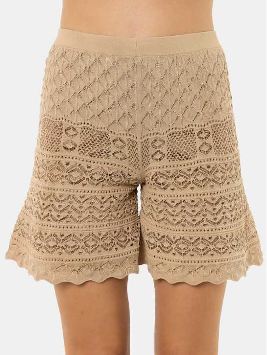D.EXTERIOR Crochet Shorts