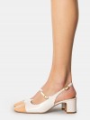 BIANCA DI' Sandalo slingback in vernice