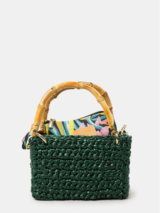 CHICA Handmade Borsa piccola in raffia