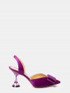 FRANCESCO SACCO Sandalo slingback in raso con fiocco