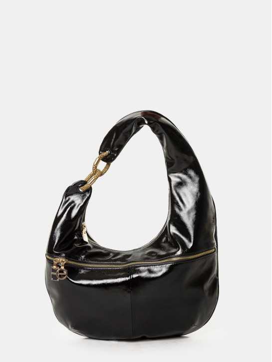 BORBONESE Borsa Hobo in vernice