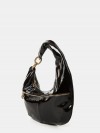 BORBONESE Borsa Hobo in vernice