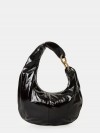 BORBONESE Borsa Hobo in vernice