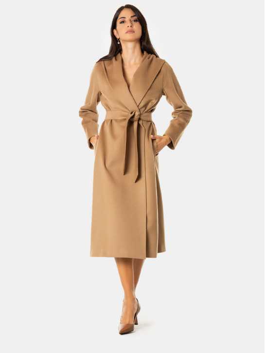 MAXMARA STUDIO Cappotto lungo con cappuccio