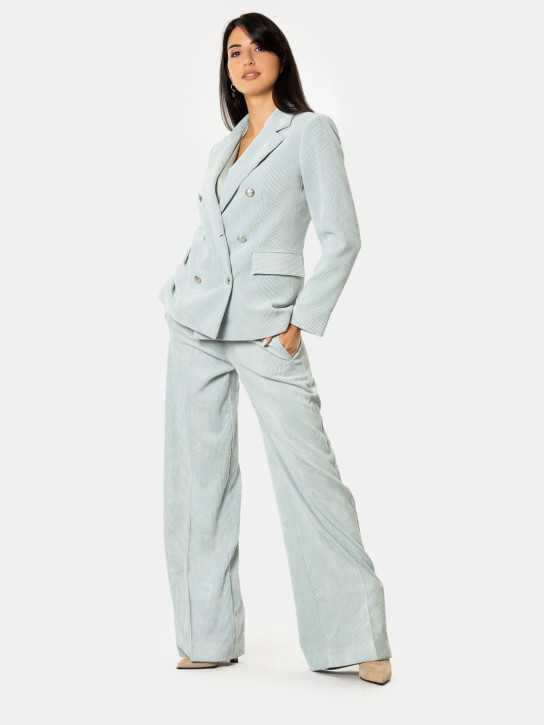 D.EXTERIOR Tailleur giacca e pantalone in velluto a coste