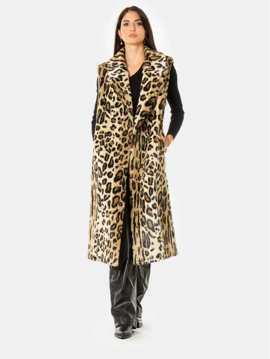 forte_forte Gilet lungo animalier