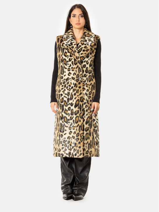 forte_forte Gilet lungo animalier