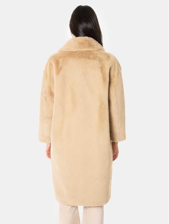 ZOE PARIS Cappotto oversize ecopelliccia