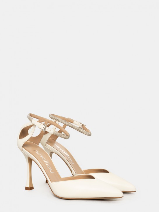 ninalilou Sandalo slingback in pelle