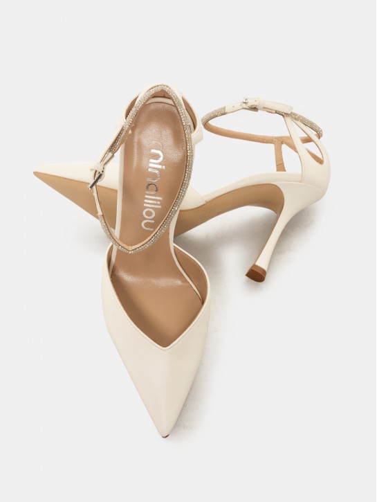 ninalilou Sandalo slingback in pelle