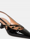 BIANCA DI' Sandalo slingback in vernice