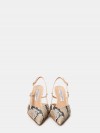 FRANCESCO SACCO Sandalo slingback in pitone