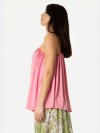 GIADACURTI Resort Top monospalla in satin