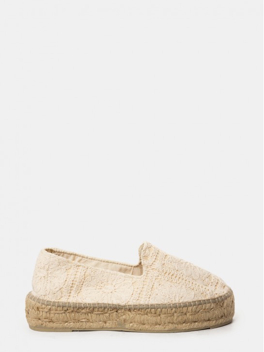 MANEBì Espadrillas cotton crochet