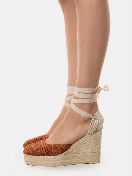 MANEBì Espadrillas raffia stripes