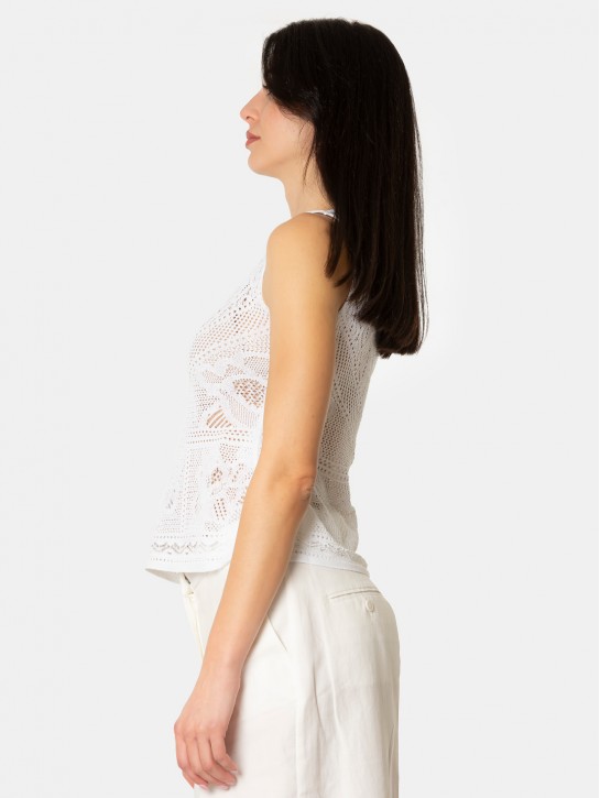 D.EXTERIOR Top pizzo con fiore