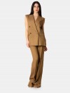 MAXMARA STUDIO Giacca smanicata a gilet in lino