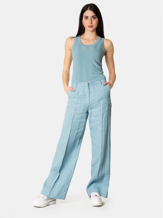 MAXMARA WEEKEND Pantalone in lino