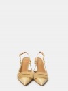 CHANTAL Sandalo slingback in rafia laminata