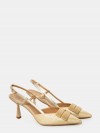 CHANTAL Sandalo slingback in rafia laminata