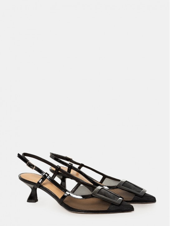 CHANTAL Sandalo slingback con rete