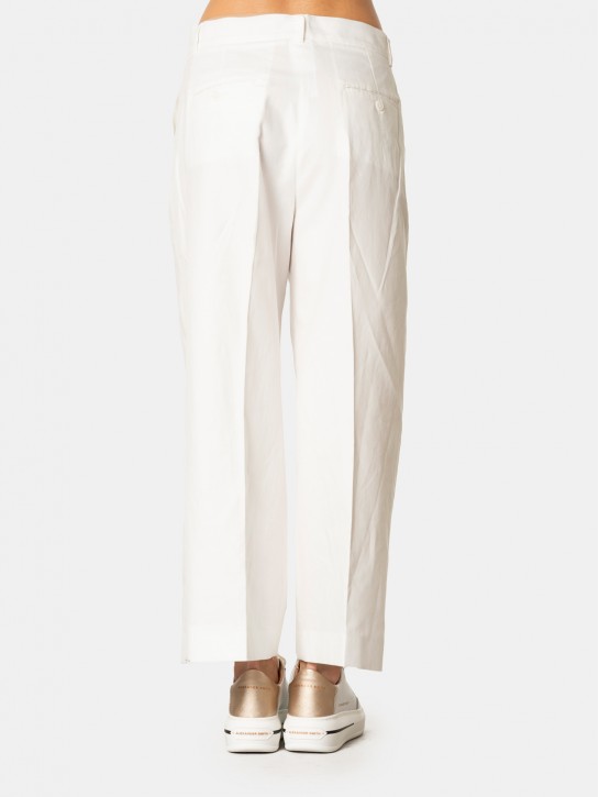 MAXMARA WEEKEND Pantalone in cotone e lino