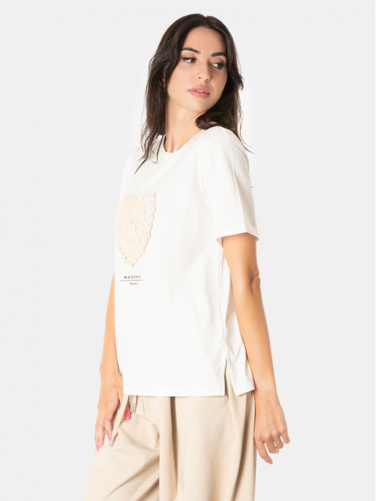 MAXMARA WEEKEND T-shirt con ricamo