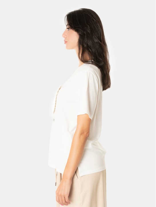 MAXMARA WEEKEND T-shirt con ricamo