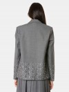 ISABELLE BLANCHE paris Blazer monopetto con applicazioni strass e borchie