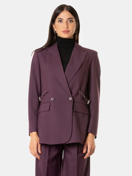 ISABELLE BLANCHE paris Blazer doppiopetto con fibbie