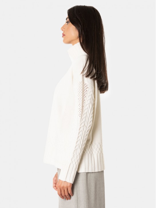 D.EXTERIOR Maglia cashmere trecce