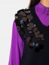 LIVIANA CONTI Maglia gilet con paillettes