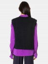 LIVIANA CONTI Maglia gilet con paillettes