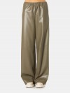 ISABELLE BLANCHE paris Pantalone relaxed fit in ecopelle