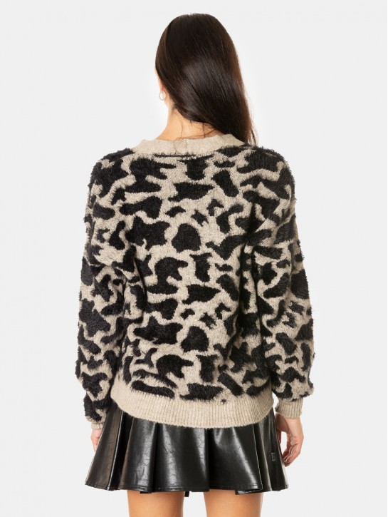 JIJIL Cardigan animalier