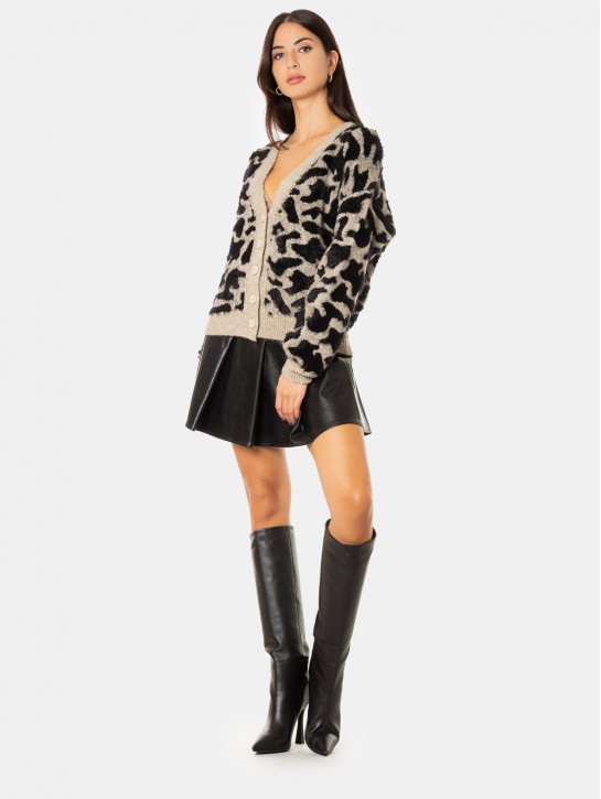 JIJIL Cardigan animalier