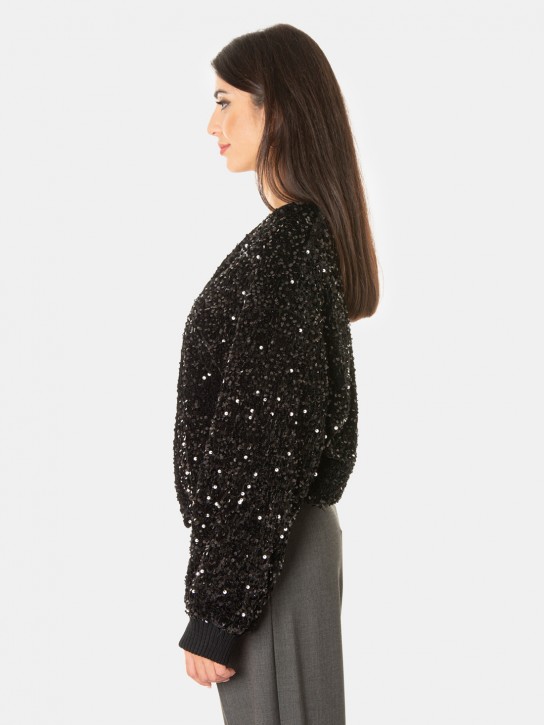 Actualee Bomber con paillettes