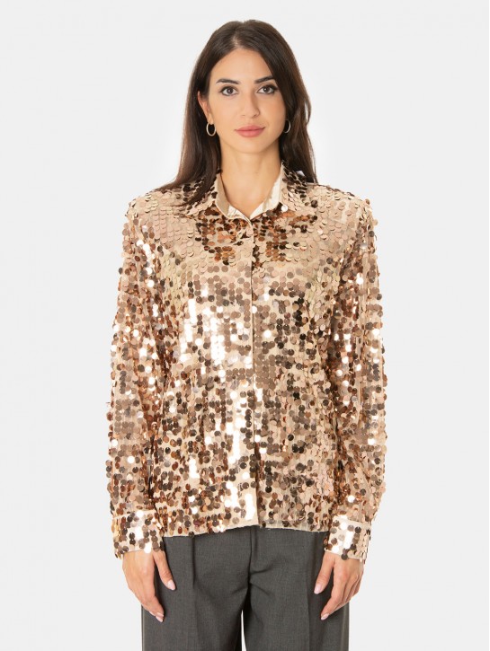 Actualee Camicia con paillettes